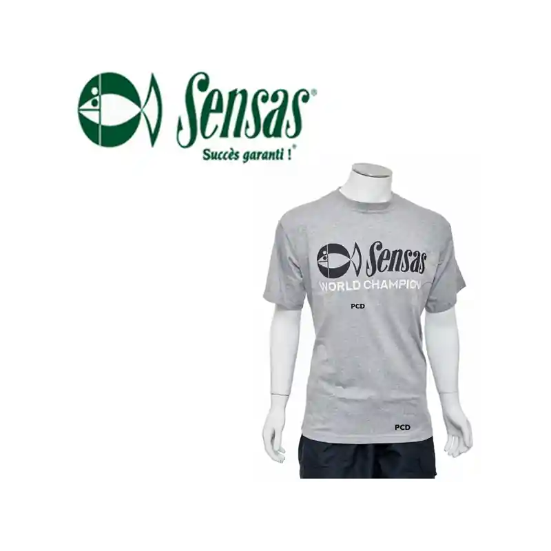 Achetez Aujourd&rsquo;hui T-SHIRT MANCHES COURTES SENSAS WORLD CHAMPION GRIS