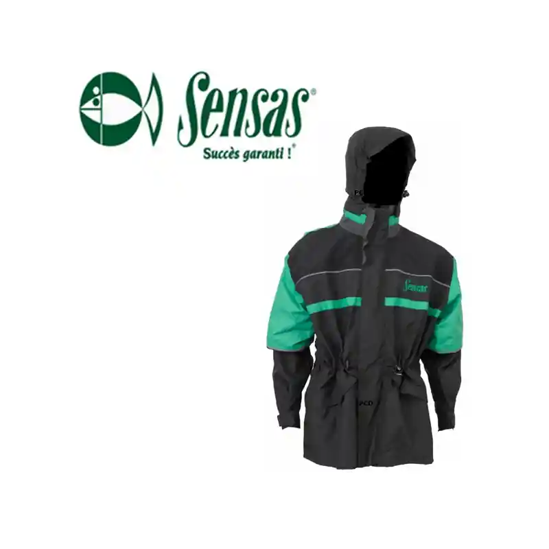 VESTE SENSAS GORE-TEX NOIRE ET VERTE HAKLON HUNT Produit De Marque