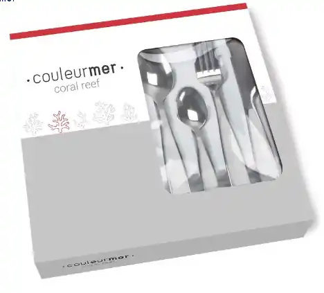 Set couverts Plastimo – Collection Coral reef – 24 pièces Meilleure Vente