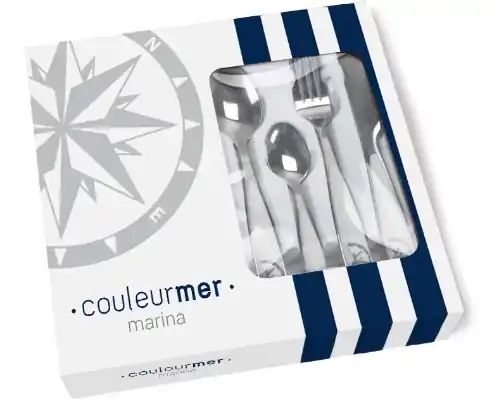 Set couverts Plastimo – Collection Marina – 24 pièces Expédition Rapide
