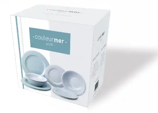 Set vaisselle Plastimo – Collection Atoll – 12 Pièces Prix Bas