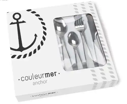 Retour Gratuit Set couverts Plastimo – Collection Anchor – 24 pièces