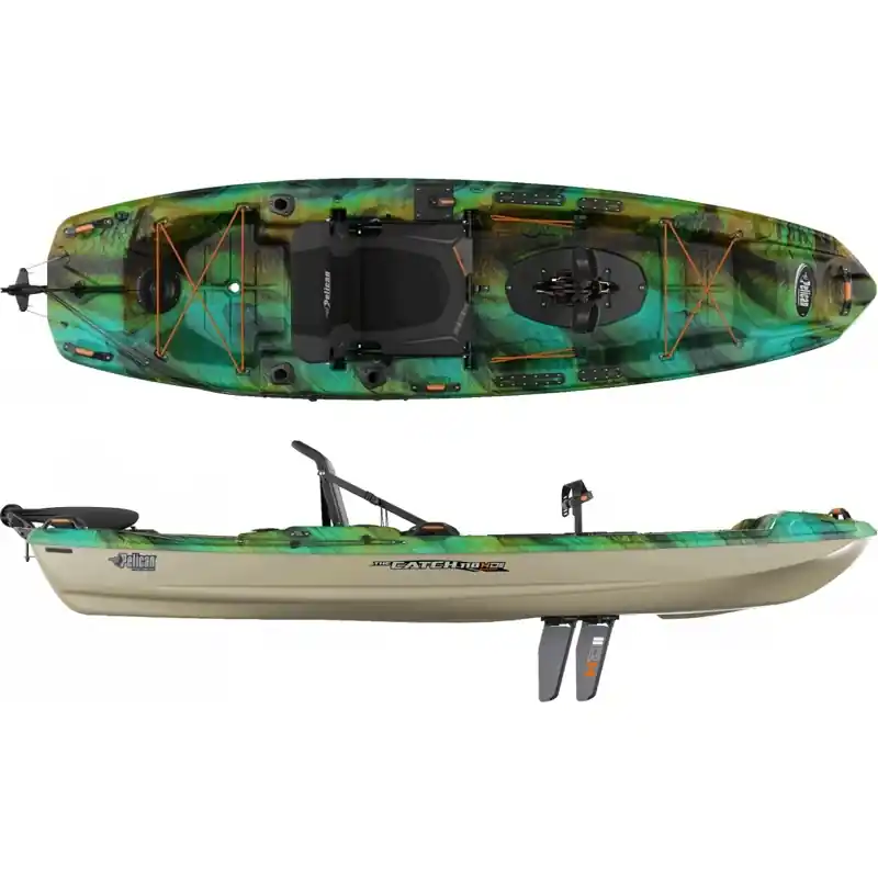 Seulement Aujourd&rsquo;hui Kayak de pêche Pelican The Catch 110 Hydrive II