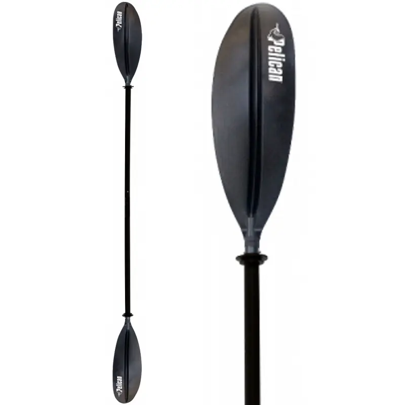 Prix Promo Pagaie kayak Pelican Standard alu 2 parties 220 cm Noir