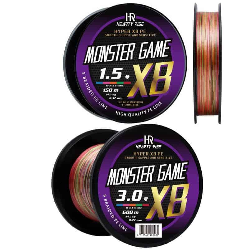 Nouveauté Hearty Rise Tresse Monster Game 300m et 600m Multicolore