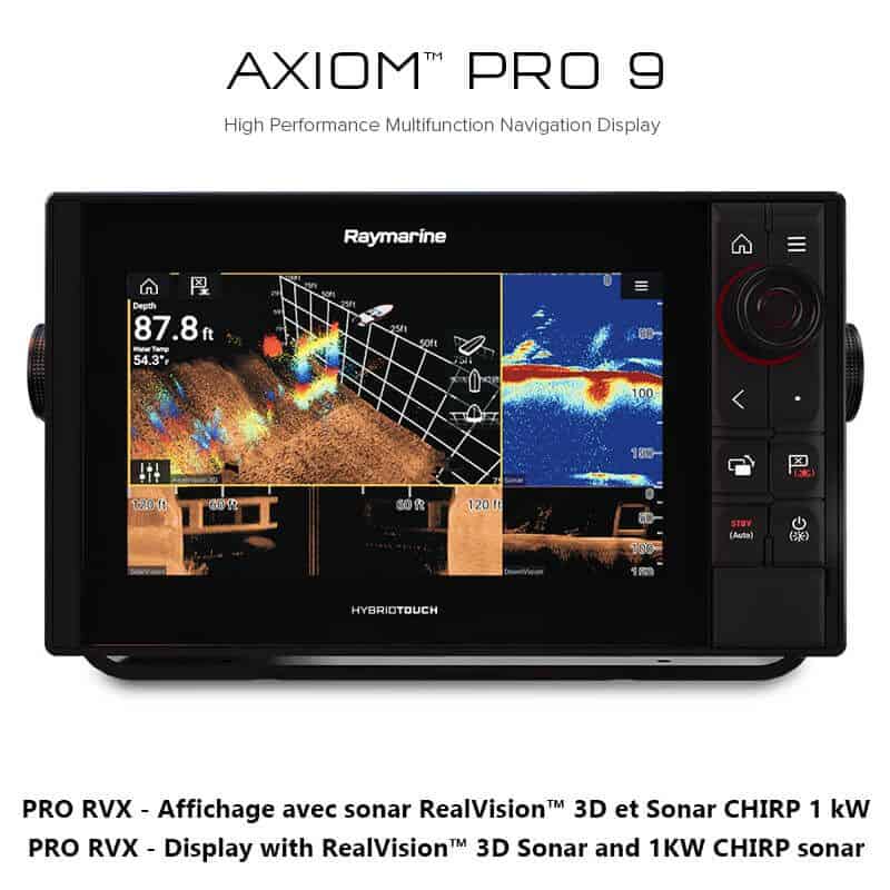 Raymarine Axiom Pro 9 RVX RealVision Retour Gratuit