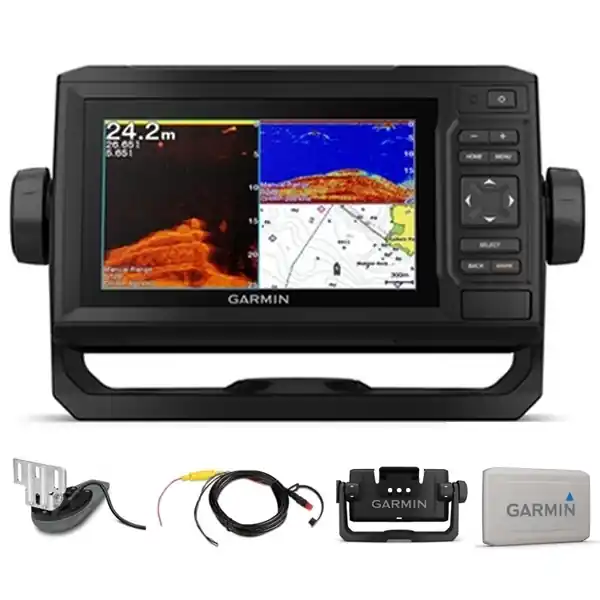 Must-Have Sondeur GPS Garmin Echomap 62CV UHD + sonde 77/200/455/800 KHz