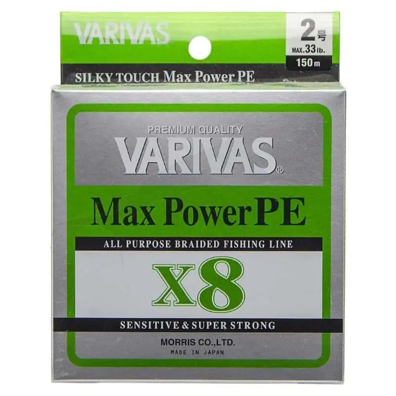 Varivas Max Power PE X8 Lime Green Commander Vite