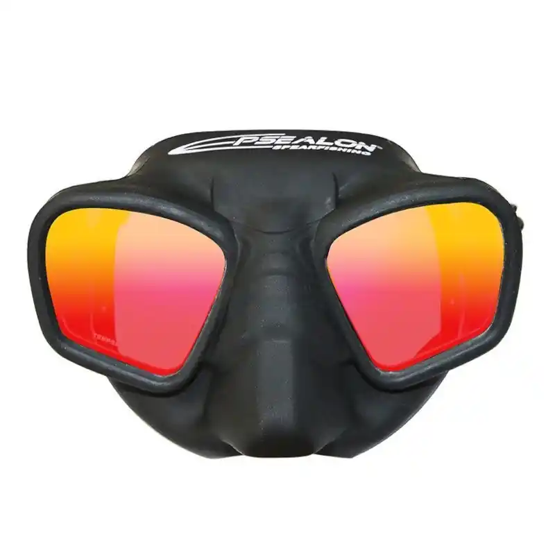 Commande En Gros Masque de chasse sous marine en apnée Epsealon Seawolf Red Flash Fat strap