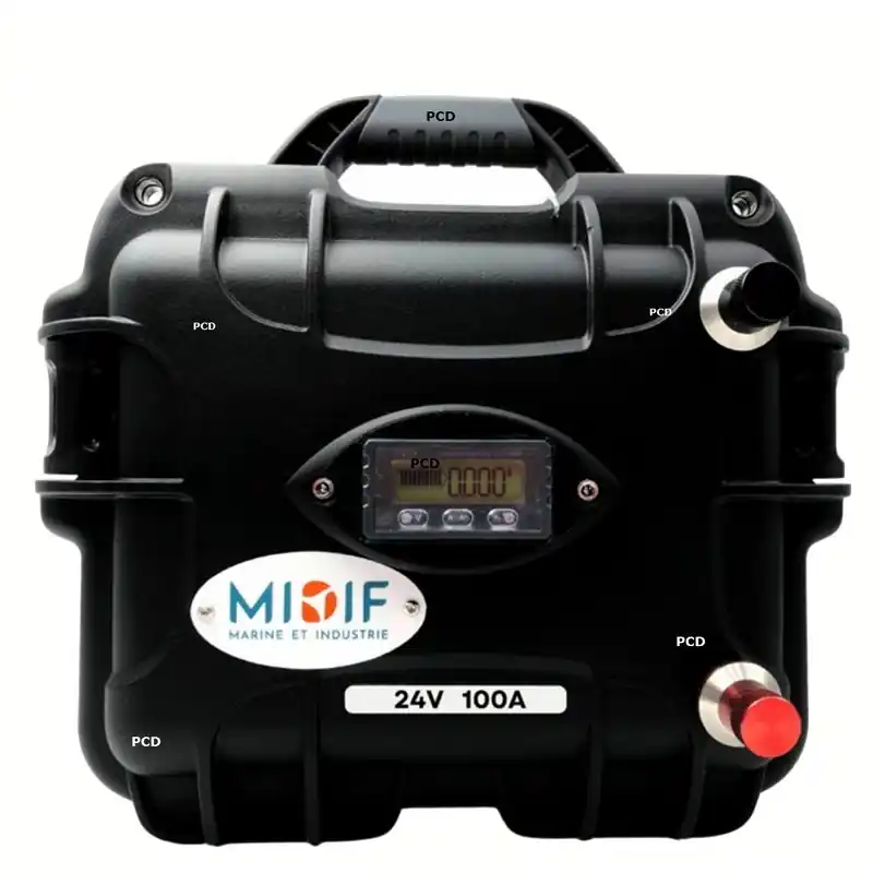 Batterie Lithium Haswing LifePo4 8S Valise 24V 100Ah Avec Chargeur Pas Cher