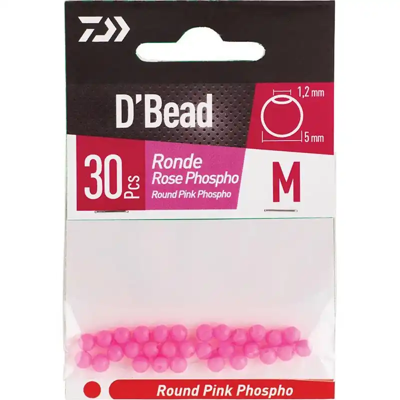 Acheter En Ligne Perles RONDE ROSE PHOSPHO M