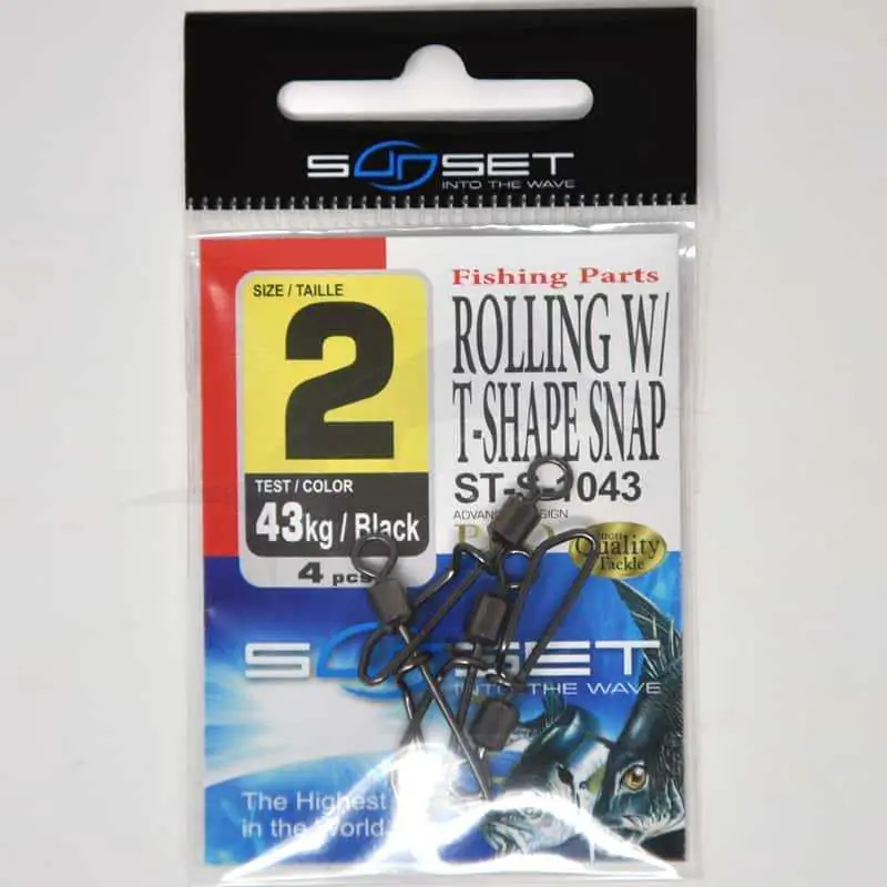 Agrafe Sunset Rolling W / T-Shape Snap ST-S-1043 Solde