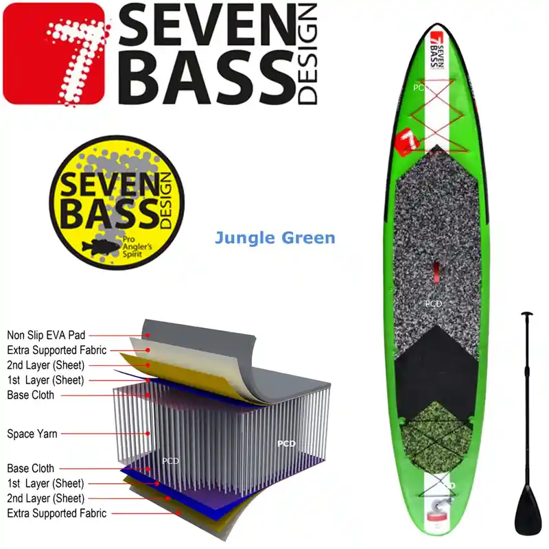 Authentique STAND UP PADDLE SEVEN BASS EXPEDITION 14‘ TOURING RACE