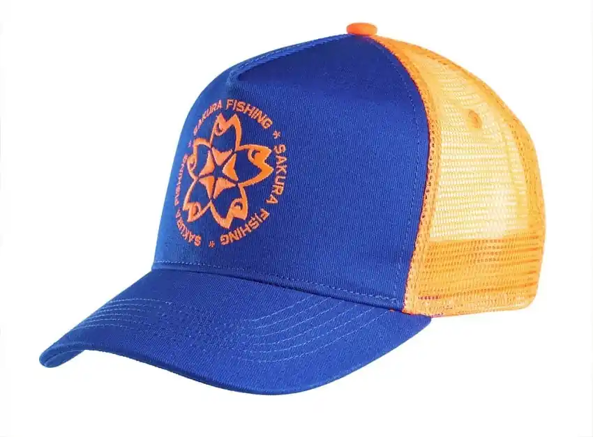 Vente Directe Casquette Sakura trucker – bleu/orange