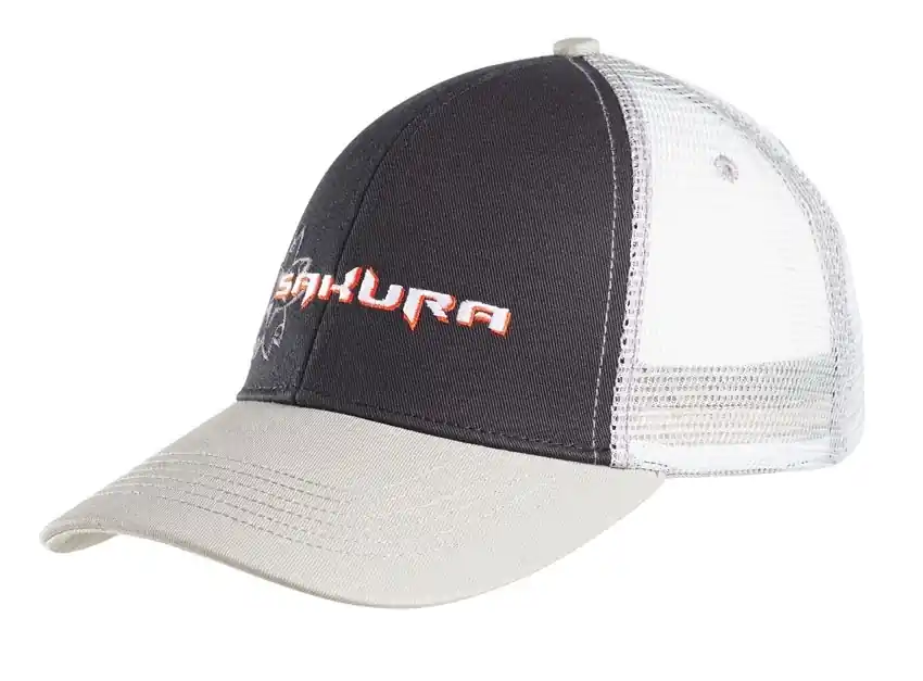 Prix Réduit Casquette Sakura trucker – gris/noir