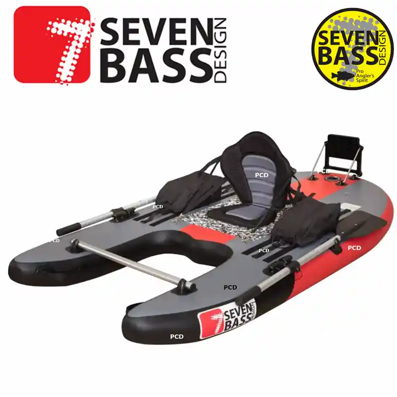 Satisfait Ou Remboursé FLOAT TUBE SEVEN BASS JUNGLE OPERATOR EVO GRIS