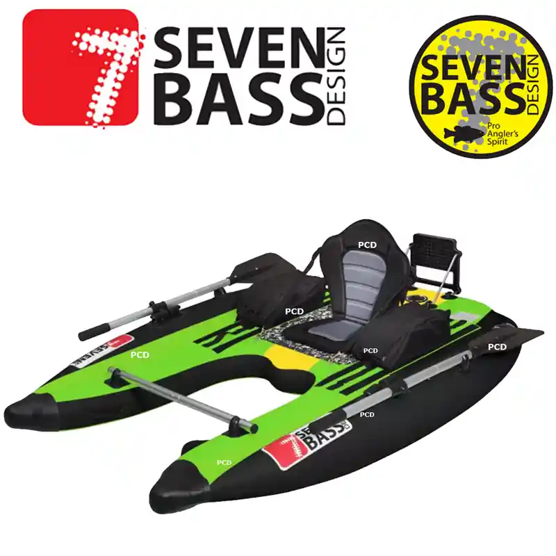 Prix Réduit FLOAT TUBE SEVEN BASS FLATFORM EVO VERT