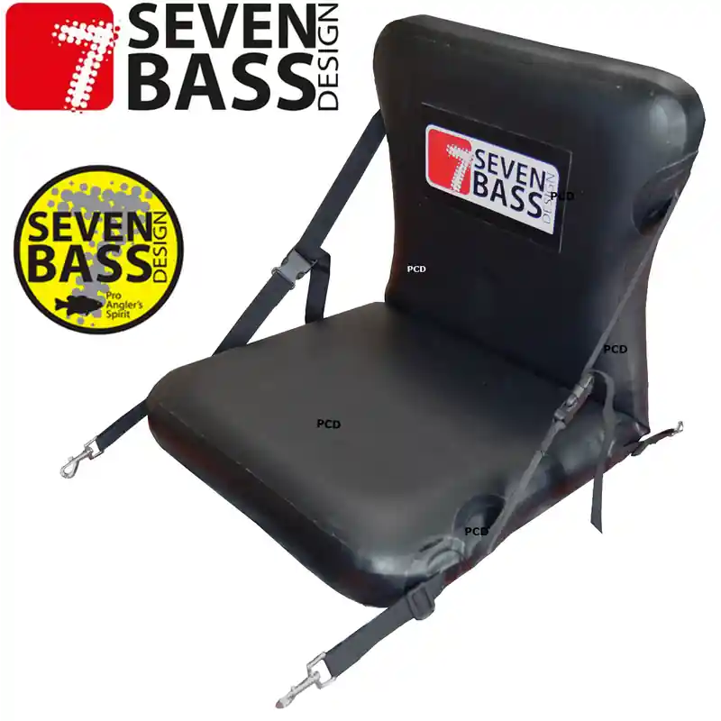 Affaire À Saisir SIEGE AMOVIBLE GONFLABLE POUR FLOAT TUBE SEVEN BASS DROPSTICH LINE 10CM NOIR
