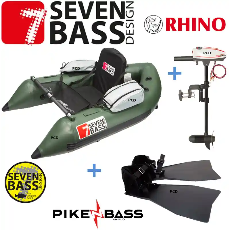 Commander Vite PACK COMPLET FLOAT TUBE SEVEN BASS SKULLWAY VERT 170