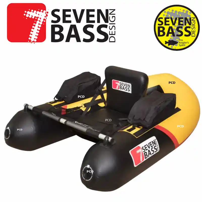 Promotion FLOAT TUBE SEVEN BASS BRIGAD RACING 160 NOIR/JAUNE