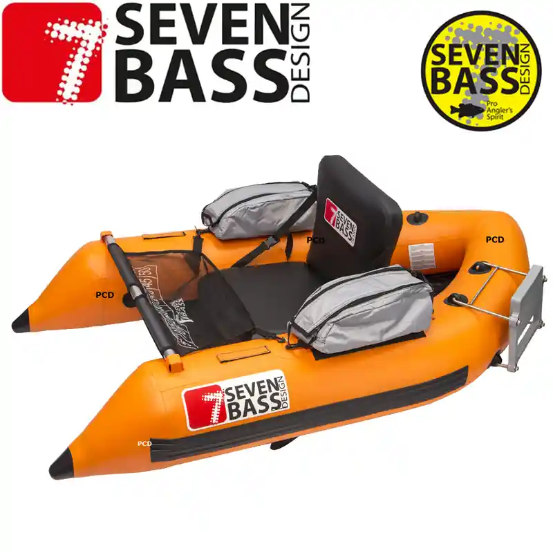 FLOAT TUBE SEVEN BASS SKULLWAY 170 ORANGE Solde