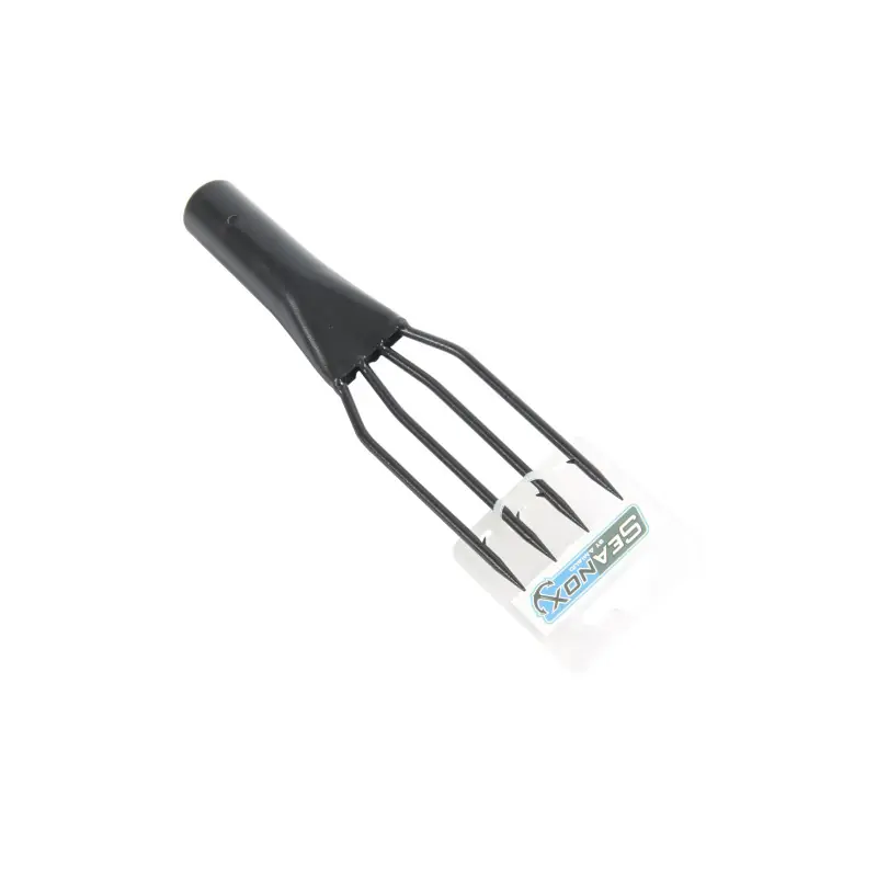 Acheter En Ligne FOUENE ACIER NOIR 4 DENTS S/MANCHE