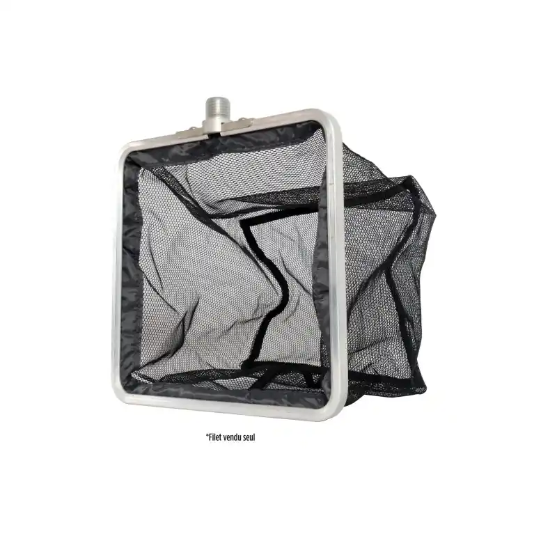 Usine Directe FILET DE RECHANGE NOIR MAILLE DE 3.5MM POUR ÉPUISETTE CARRÉE 25X25 CM