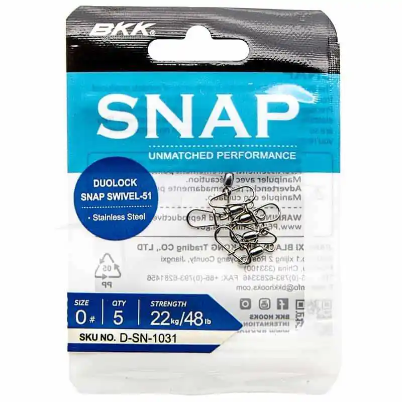 Top Vente Agrafe BKK Duolock Snap Swivel 51