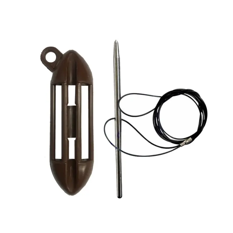 Marque Accroche poisson Labrax pour ceinture Brown