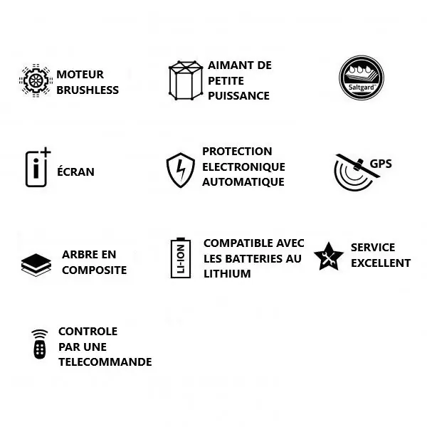Moteur électrique Rhino BLX 65 BMR GPS Affaire À Saisir