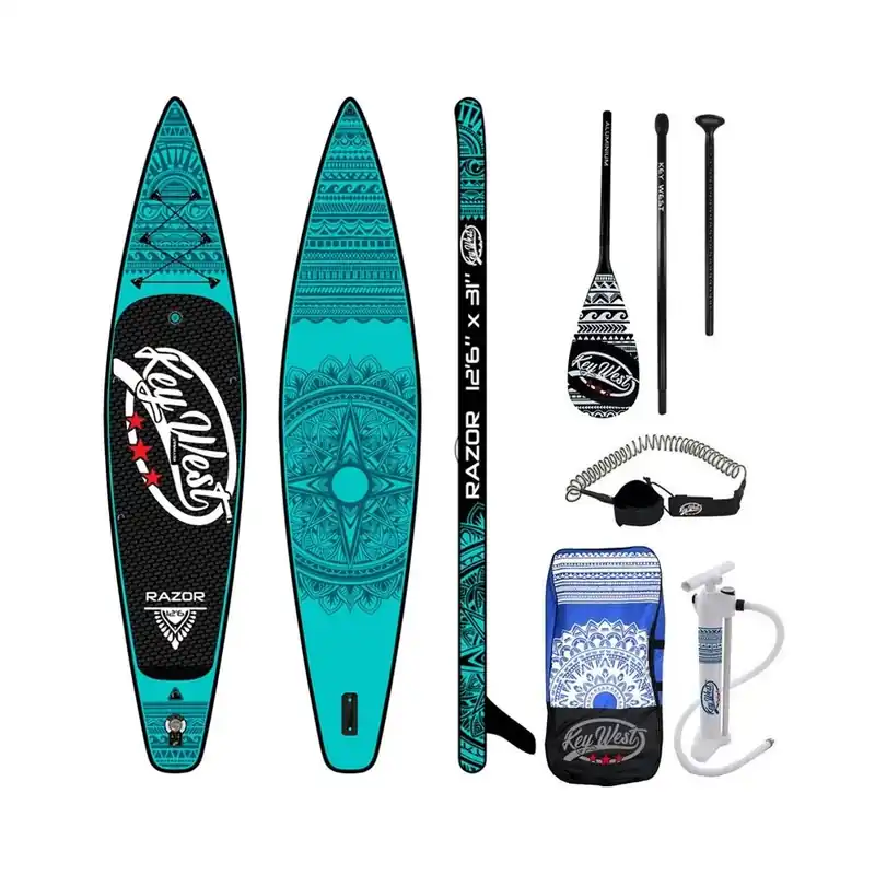 Pas Cher Sup Paddle Gonflable Key West Razor 12.6 – EXPO PACK COMPLET GRADE A