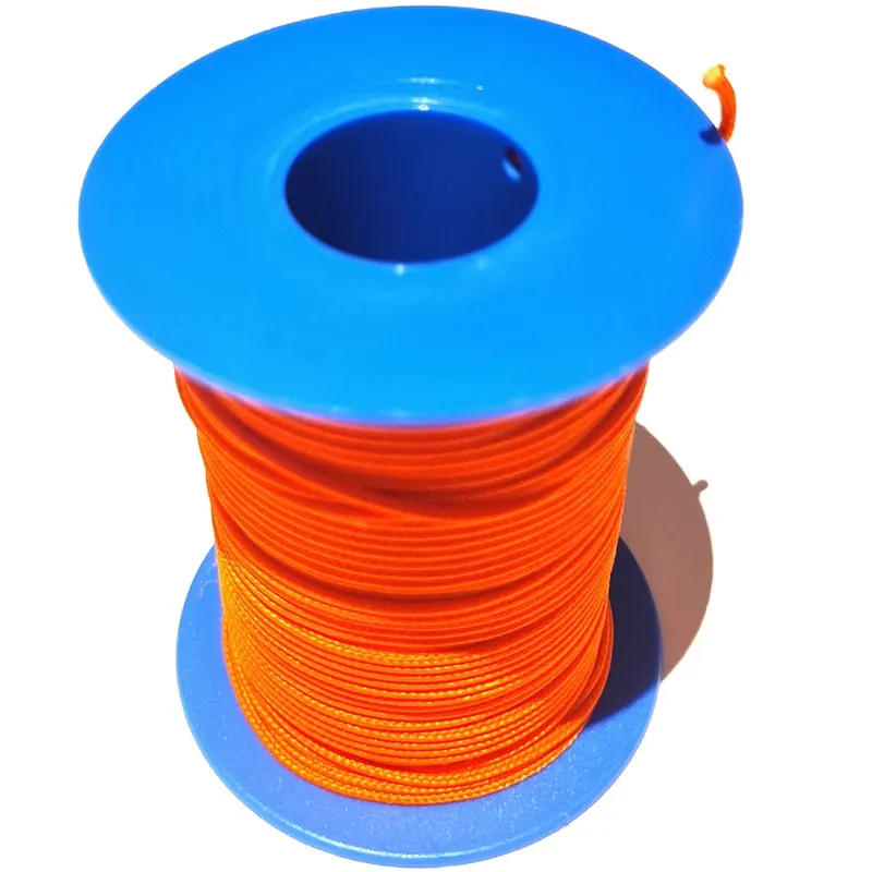Bobine de Dyneema gainé Denty Spearfishing Ø 1.5 mm – Orange 50 m Satisfait Ou Remboursé