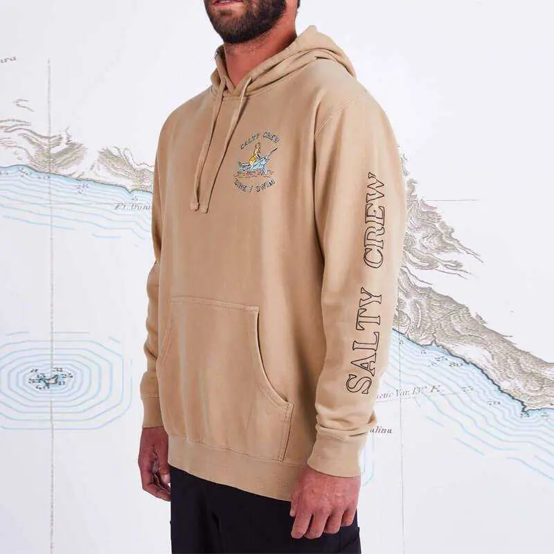 Pas Cher Sweat-shirt Salty Crew Siren Overdyed Fleece