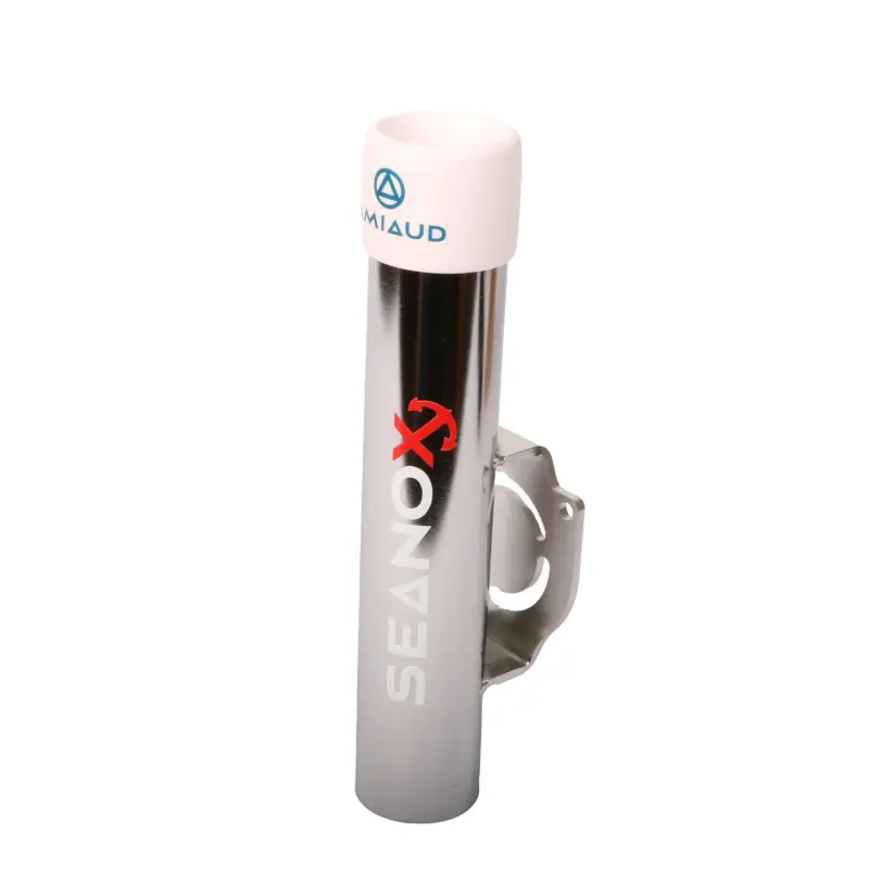 Acheter Direct PORTE-CANNE ORIENTABLE FERMÉ INOX EMBOUT BLANC SEANOX