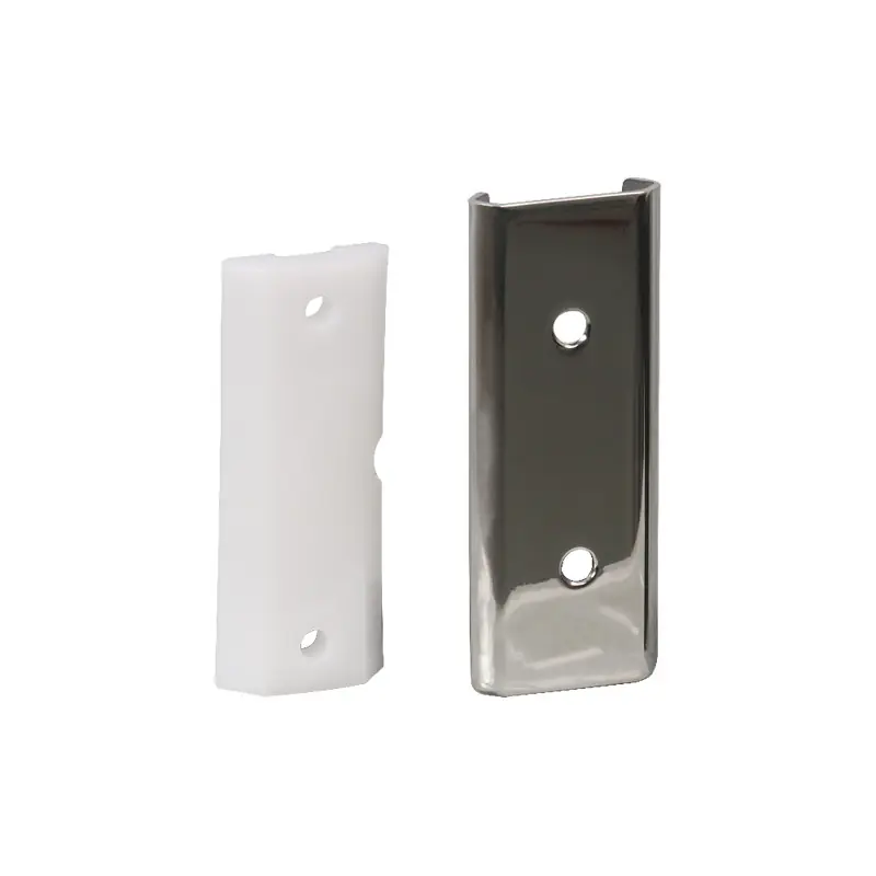 FIXATION GLISSIÈRE BLANCHE KIT + TÔLE INOX Vente Directe