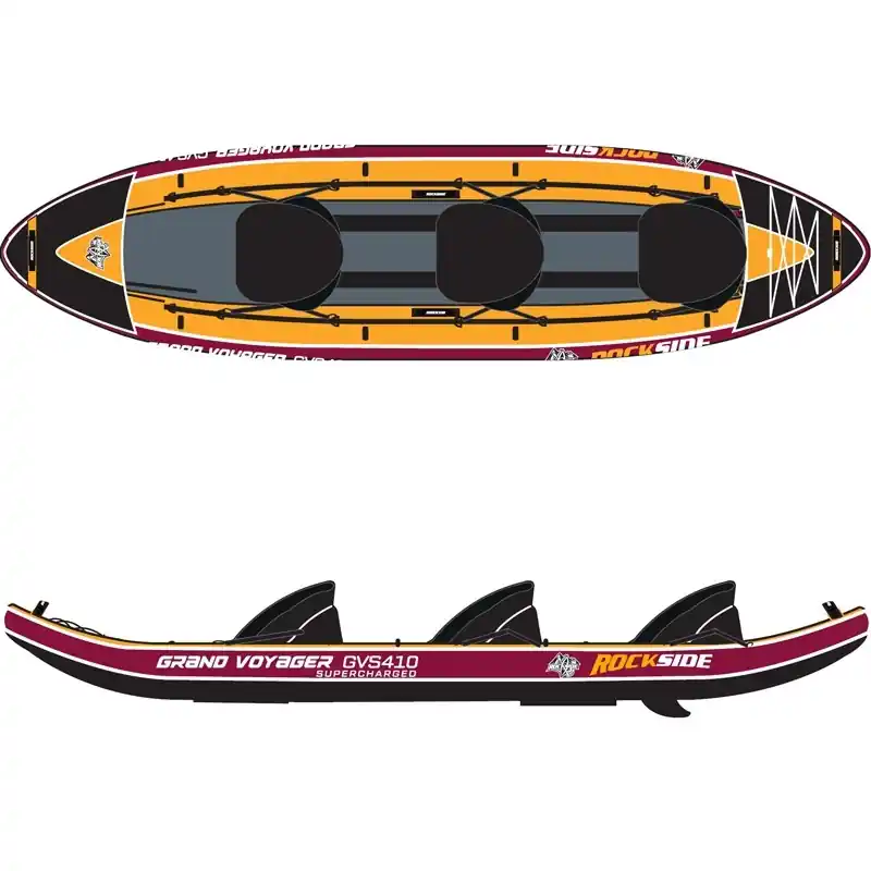 Kayak gonflable Rockside Grand Voyager Supercharged EXPO Retour Gratuit