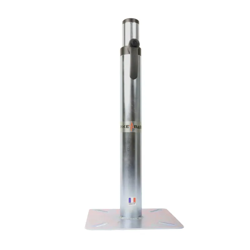 PIED DE SIEGE TELESCOPIQUE ACIER AVEC PLATINE CARREE Nouveauté