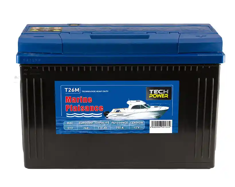 Batterie 12V 120Ah marine Tech Power Prix Bas