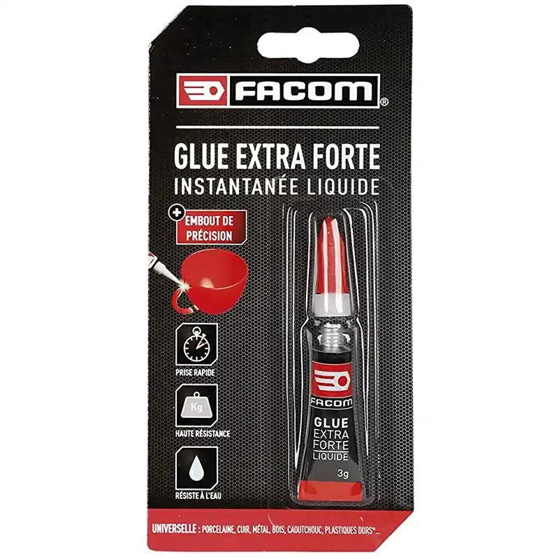 Prix Réduit Colle Glue extra forte Facom liquide 3gr