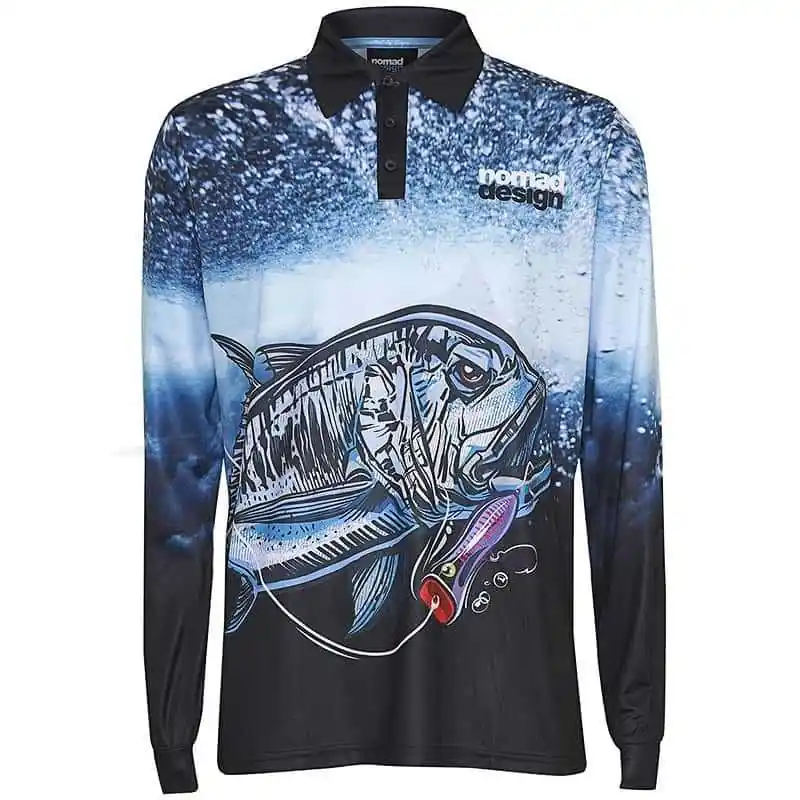 Meilleure Vente Polo Nomad Design Collared Fishing Jersay