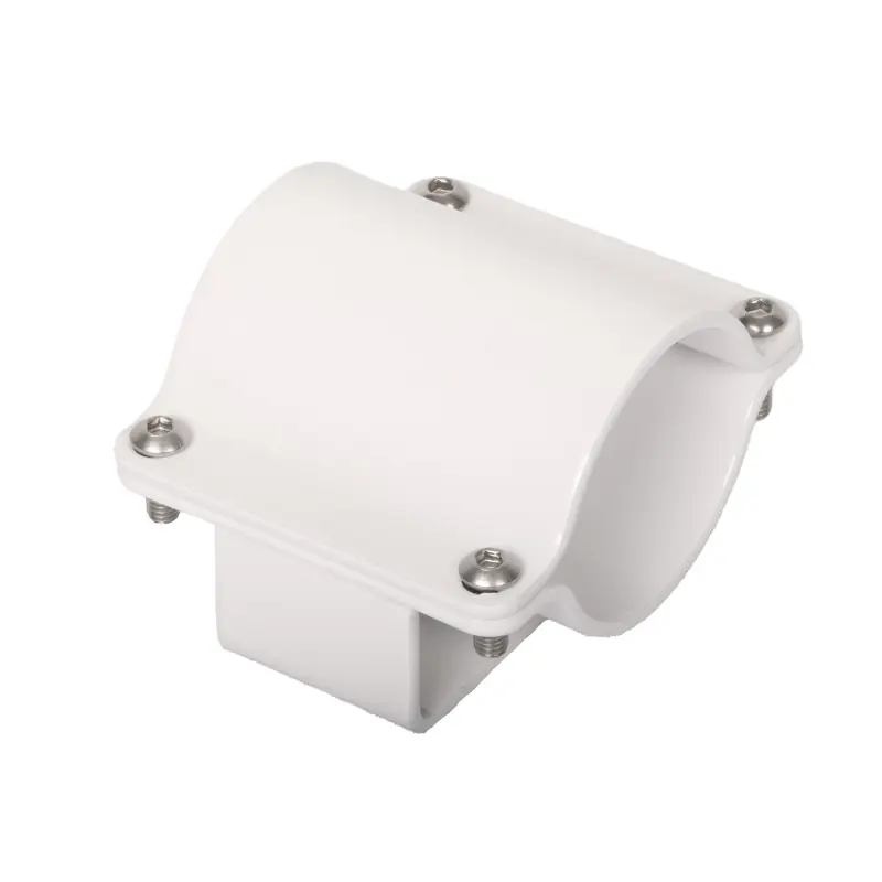 Bon Marché BRIDE INOX ÉPOXY BLANC POUR PORTE-CANNE Ø51 à 65 MM