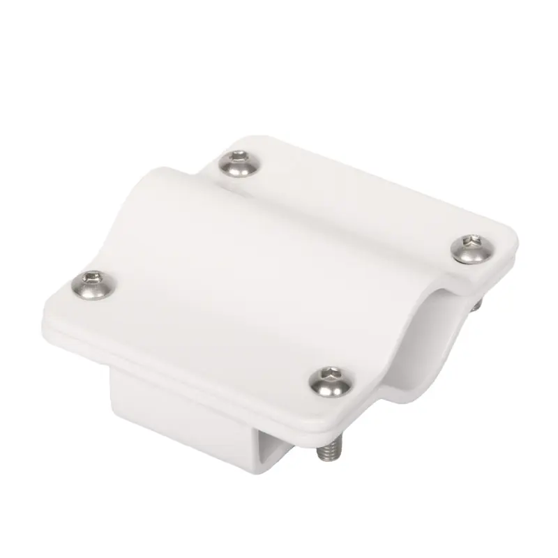 BRIDE INOX EPOXY BLANC POUR PORTE-CANNE Ø22 à 35 MM Top Vente