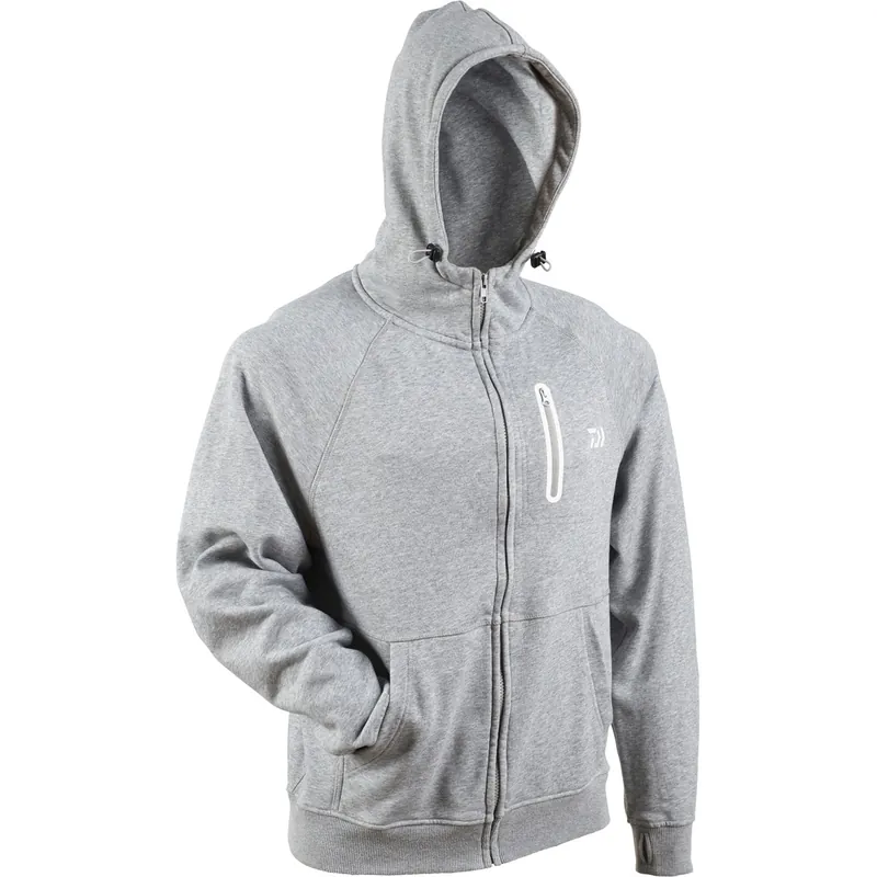 Sweat à capuche Daiwa Zippe – GRIS 2XL Achat Immédiat