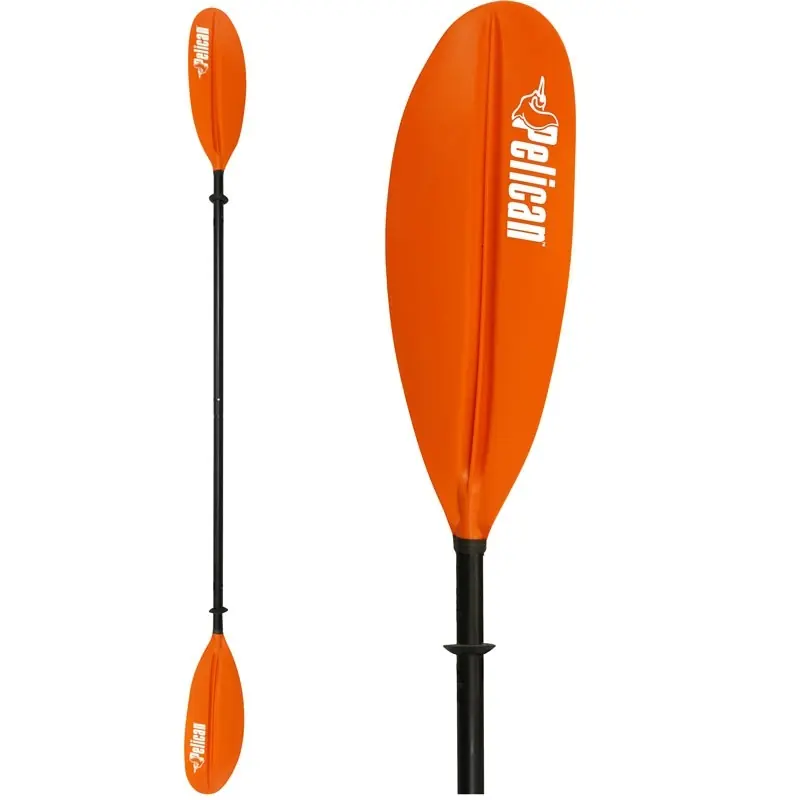 Pagaie kayak Pelican Standard alu 2 parties 220 cm Orange Promotion