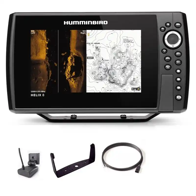 Sondeur GPS Humminbird Hélix 8 G4N CHIRP MEGA SI + Sonde 140/240/1075/1200 KHz Nouvel Arrivage