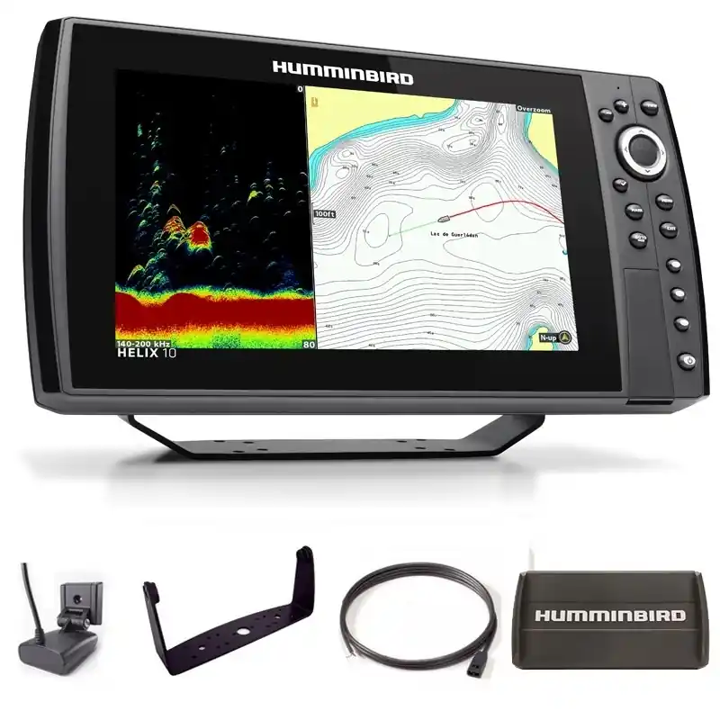 Sondeur GPS Humminbird Hélix 10 G4N CHIRP XD 2D + Sonde 50/200 KHz Paiement Sécurisé
