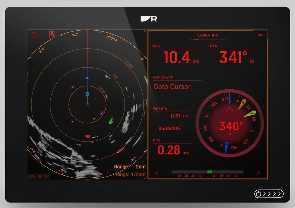 Dernier Modèle Sondeur GPS Raymarine Axiom+ 12 RV + Sonde RV-100