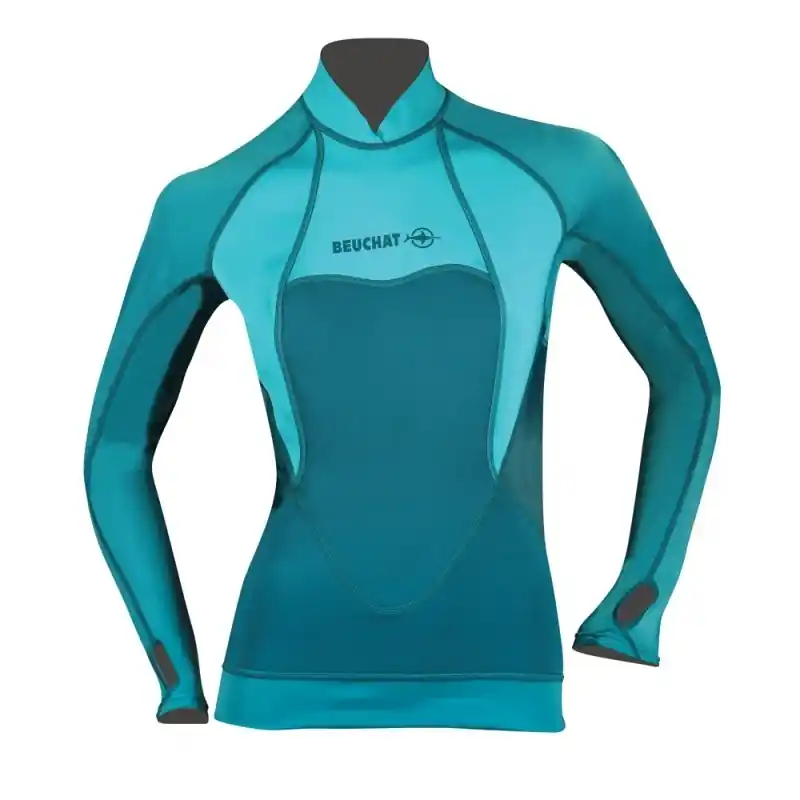 Top Néoprène Beuchat Atoll – Femme – Bleu Atoll Usine Directe