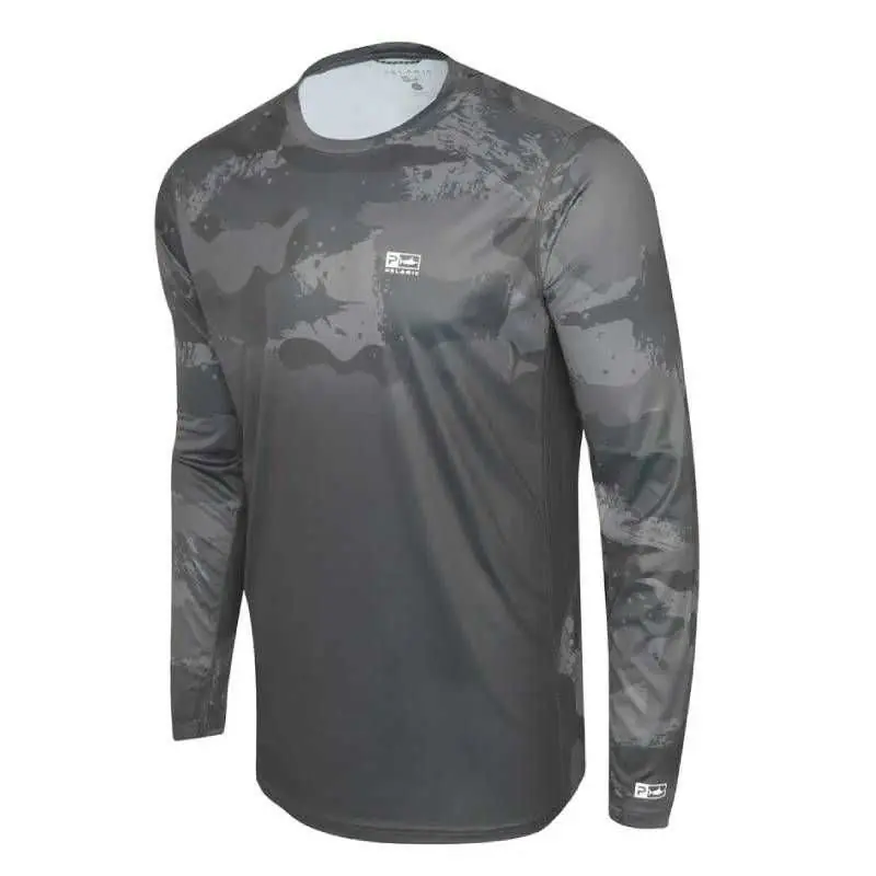 Solde L-Shirt Pelagic Vaportek Brush Camo