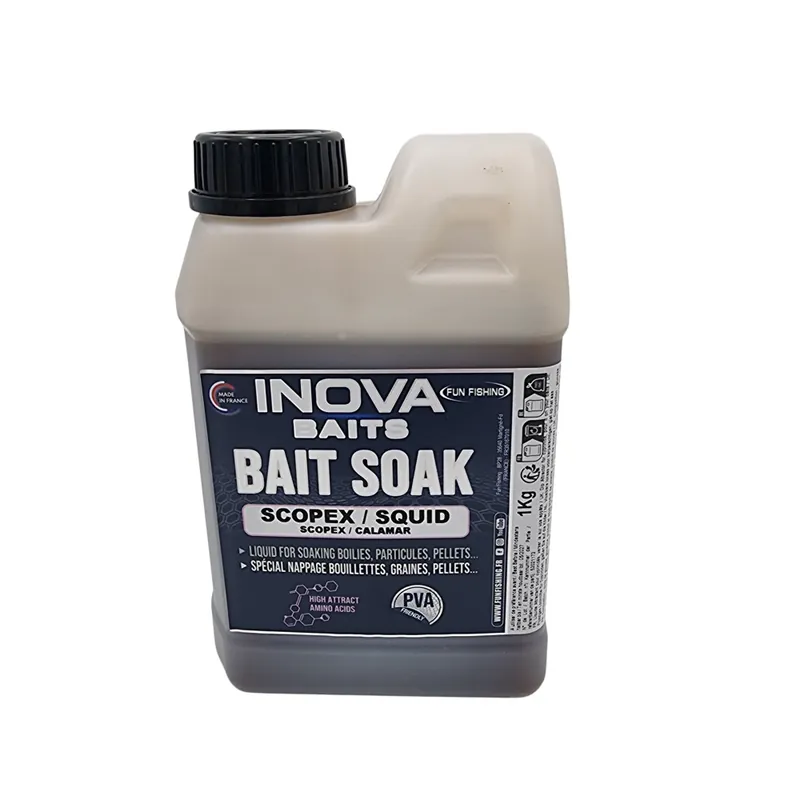 Dernier Modèle Inova Baits Bait Soak 1 kg – nappage pour bouillettes, graines et pellets